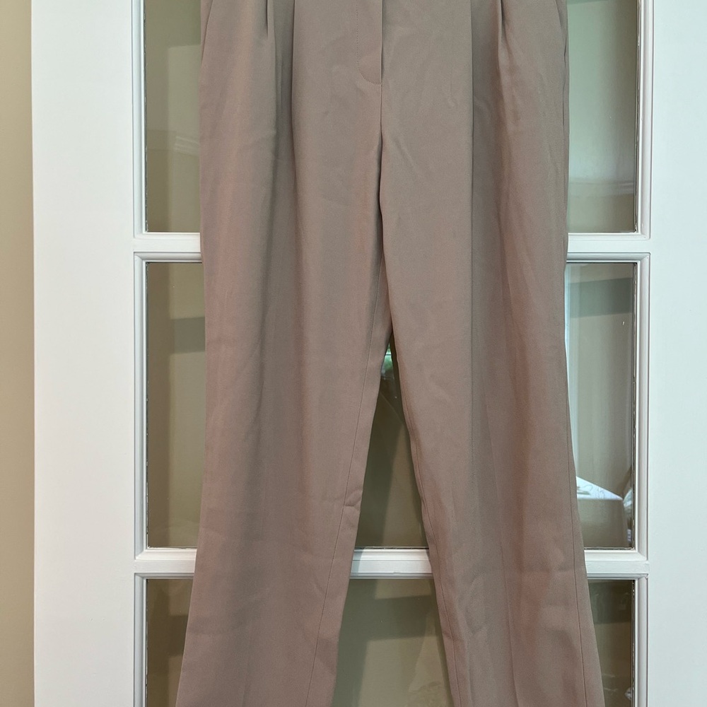 Babaton Taupe Satin Pants